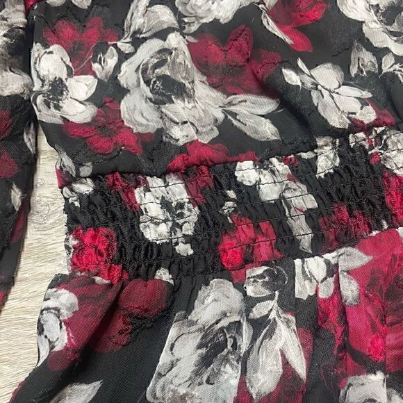 Torrid Floral Tunic Blouse Peplum Chiffon Camisole Sz 2 XXL Plus Size Top - Picture 10 of 14